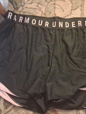 Under Armour Black Boxer Briefs with Pink Waistband Logo